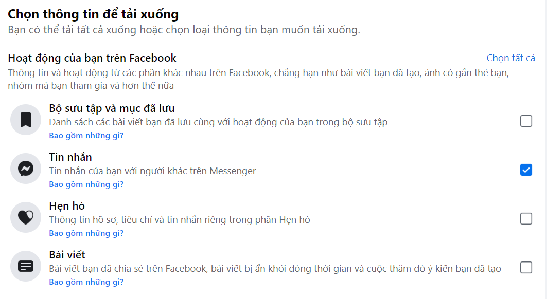 cách xem tin nhắn đã xóa trên messenger