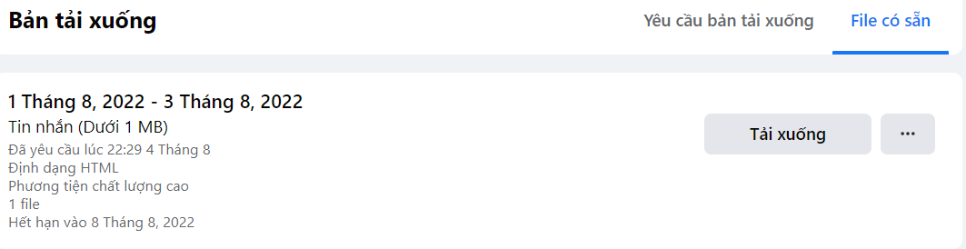 cách xem tin nhắn đã xóa trên messenger