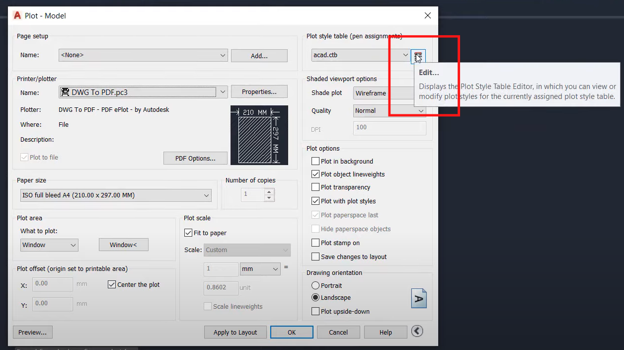 cách xuất bản vẽ cad sang pdf