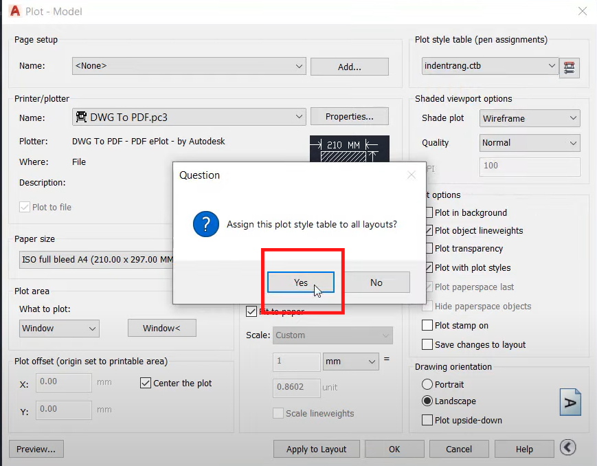 cách xuất bản vẽ cad sang pdf