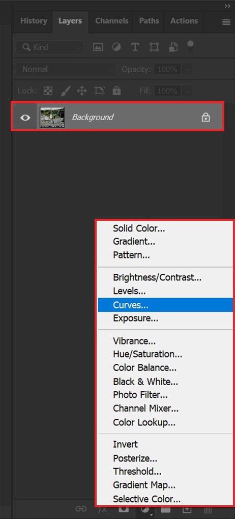 chỉnh sáng ảnh trong Photoshop