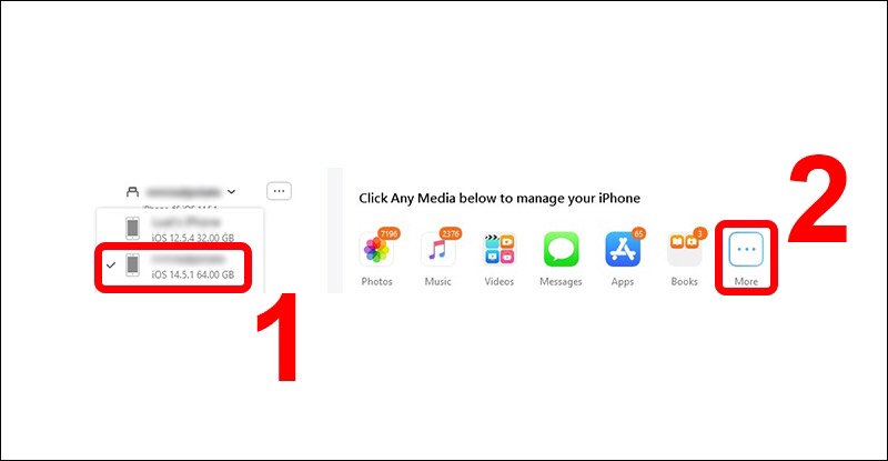 sao chép danh bạ từ iPhone sang iPhone
