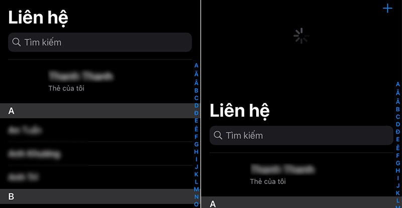 sao chép danh bạ từ iPhone sang iPhone