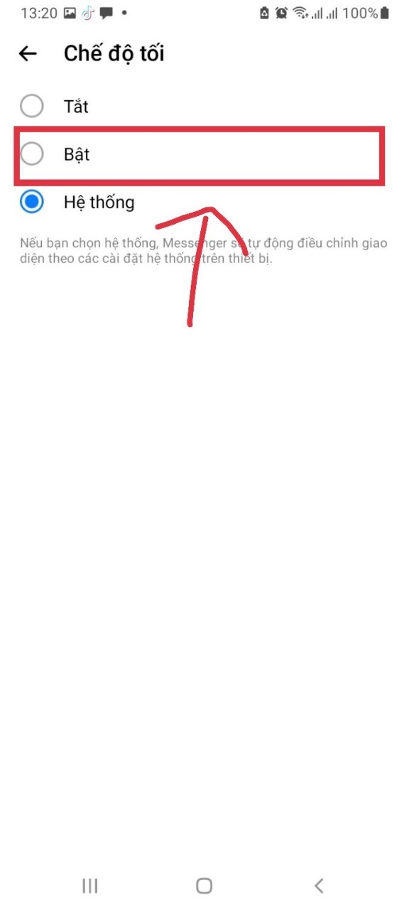 chuyển facebook sang chế độ tối