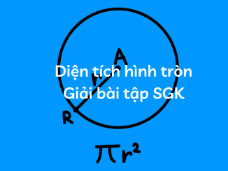 diện tích hình tròn là