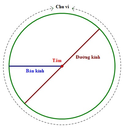 diện tích hình tròn là