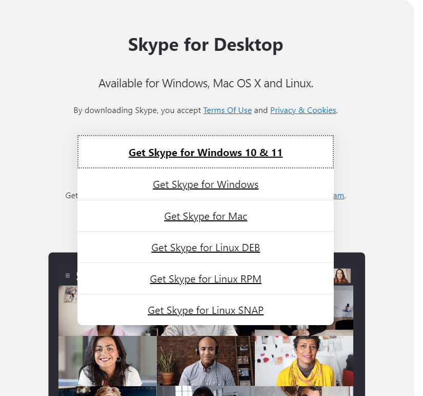 download skype cho laptop