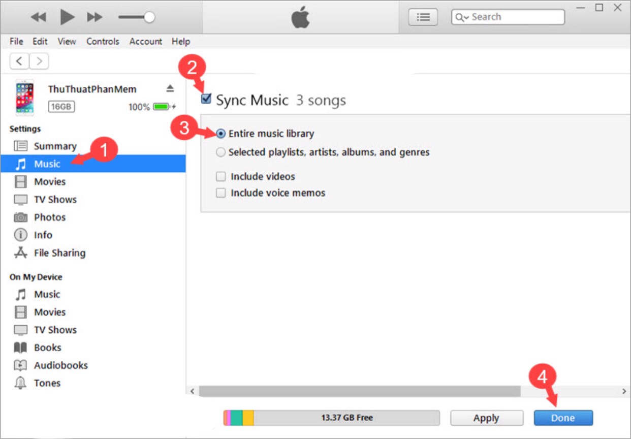 hướng dẫn sử dụng iTunes mới nhất
