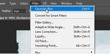 làm mờ ảnh bằng photoshop