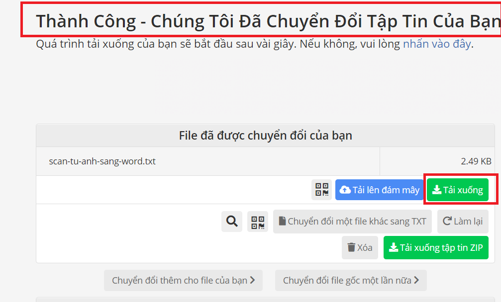 scan từ ảnh sang word