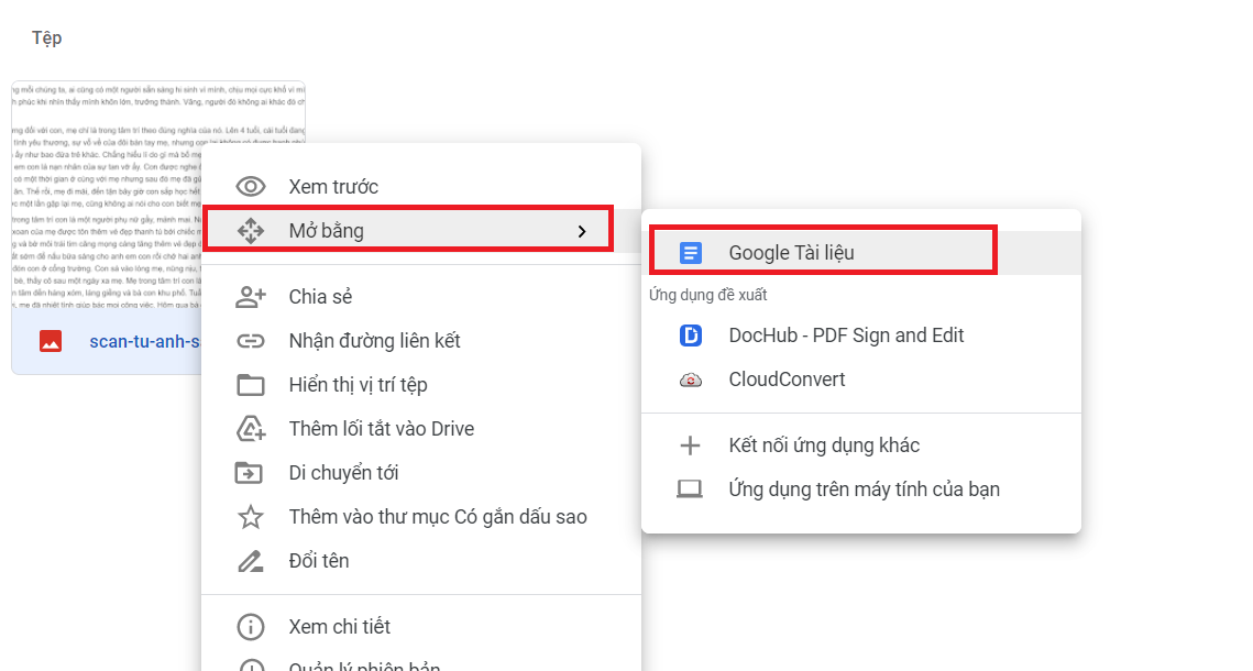 scan từ ảnh sang word