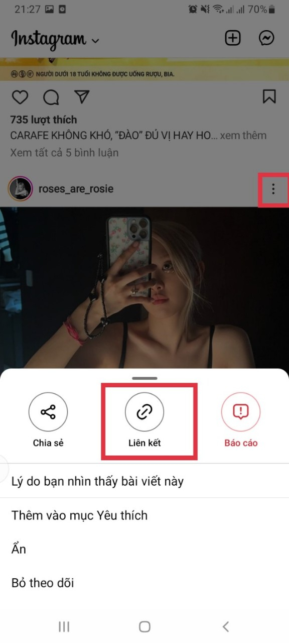 tải ảnh trên instagram về điện thoại