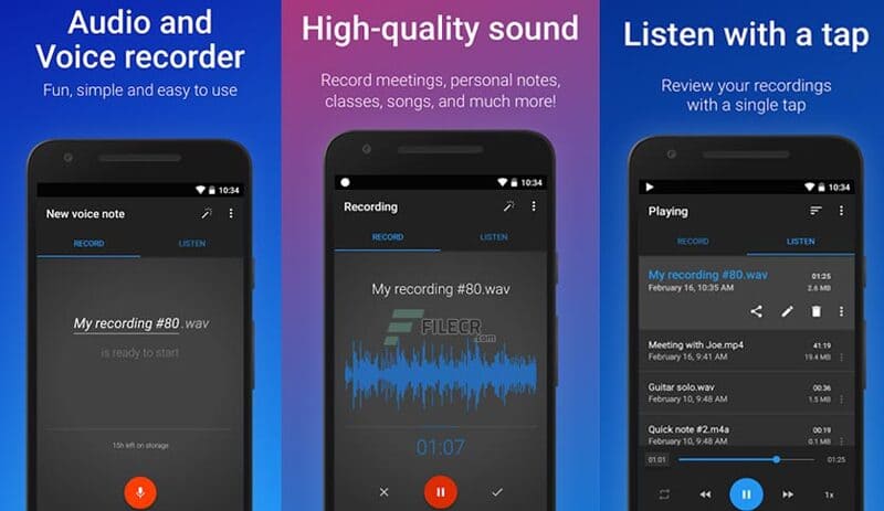 ứng dụng thu âm giọng hát cho android