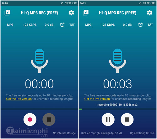 ứng dụng thu âm giọng hát cho android