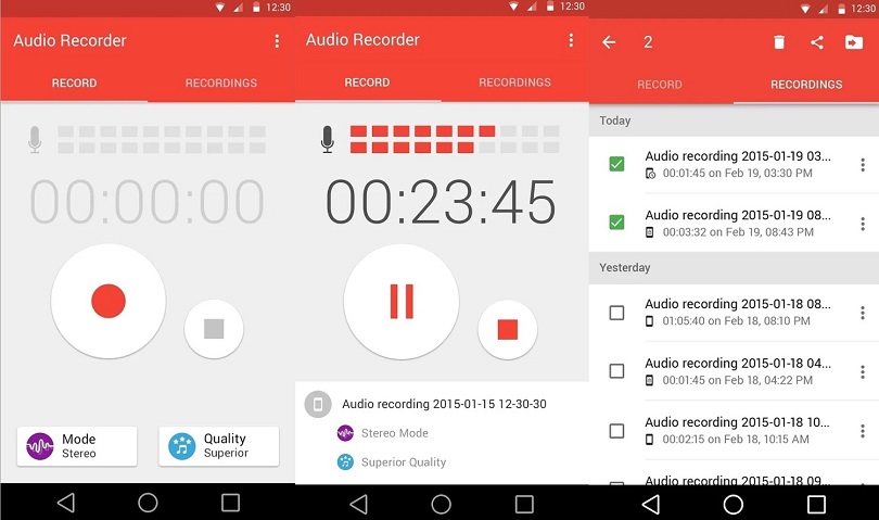 ứng dụng thu âm giọng hát androi