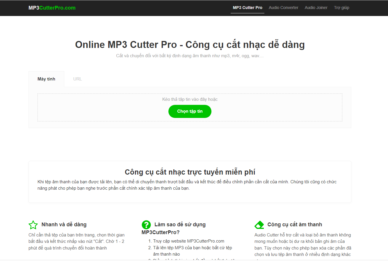 phần mềm cắt ghép nhạc đơn giản miễn phí