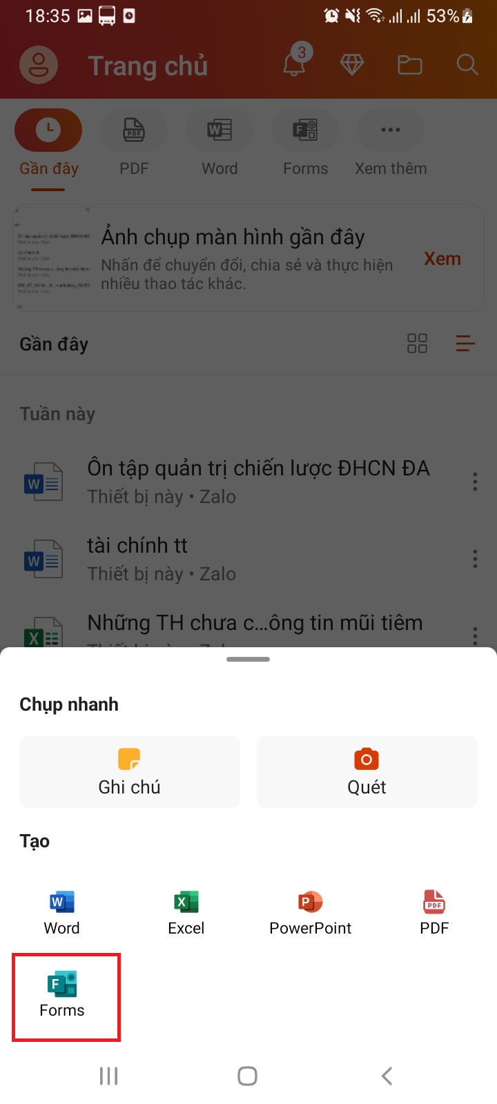 cách tạo google biểu mẫu trên điện thoại
