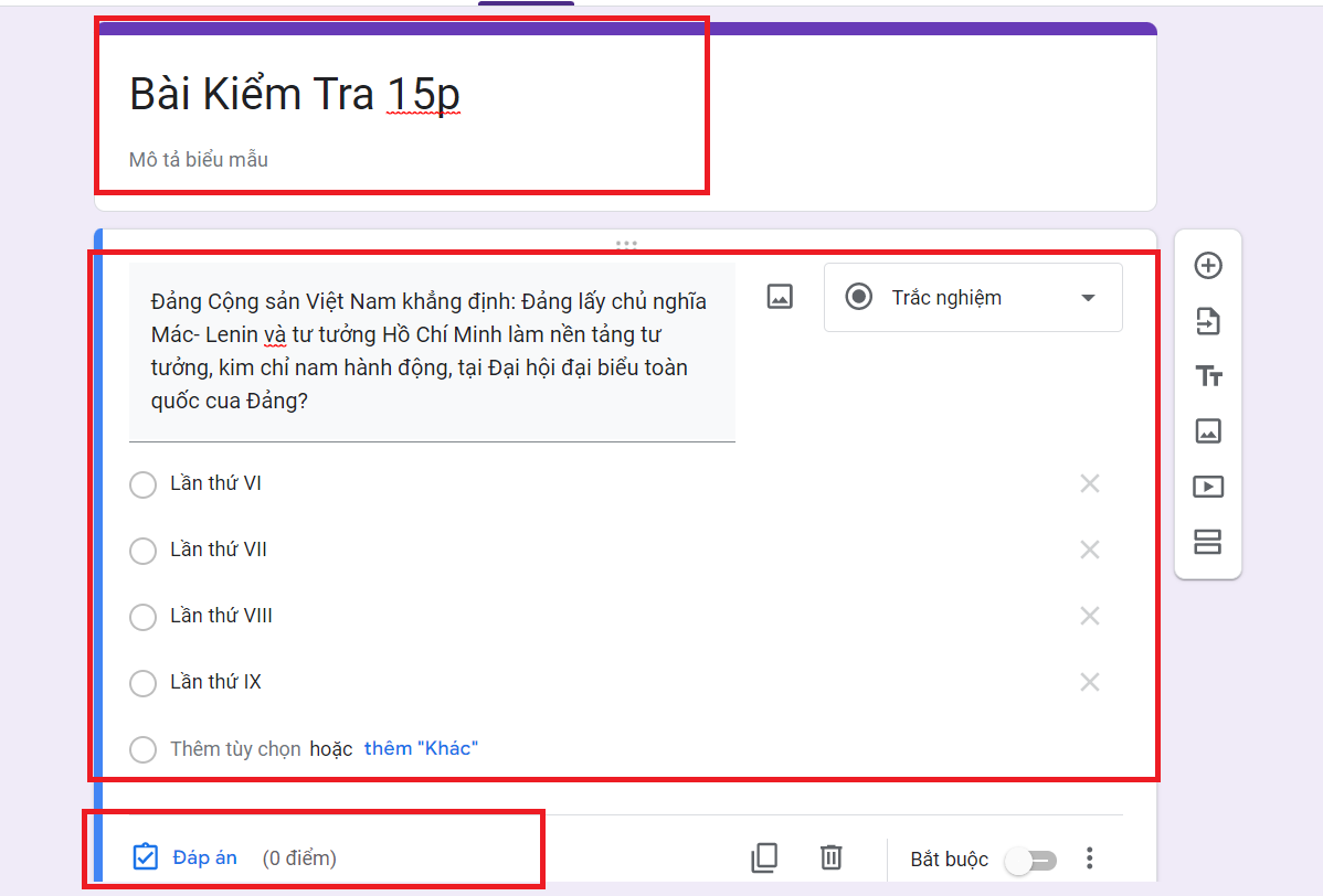 cách tạo google biểu mẫu trên điện thoại