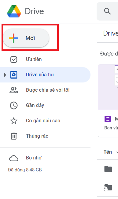 cách tạo google biểu mẫu trên điện thoại