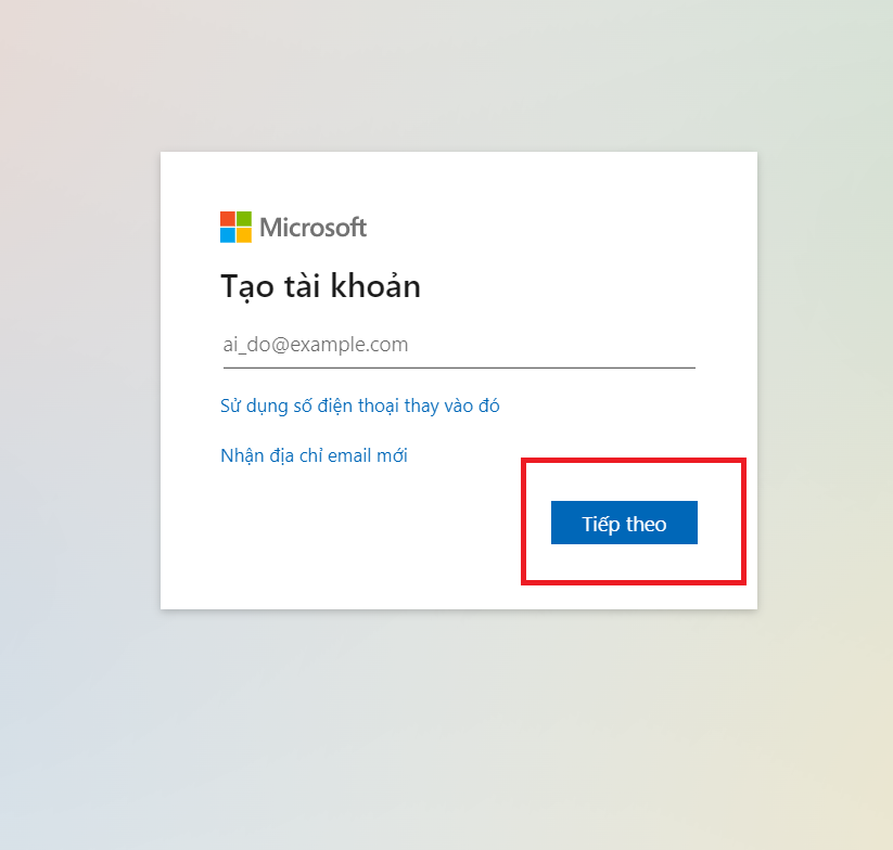 cách tạo mật khẩu microsoft