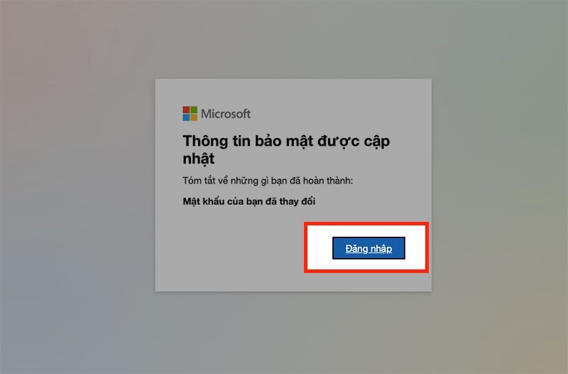 cách tạo mật khẩu microsoft