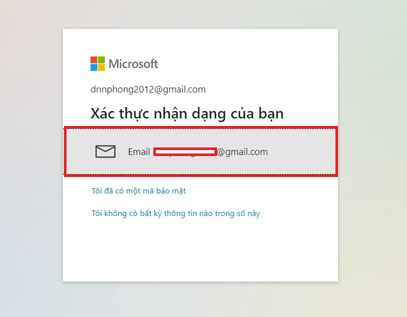 cách tạo mật khẩu microsoft