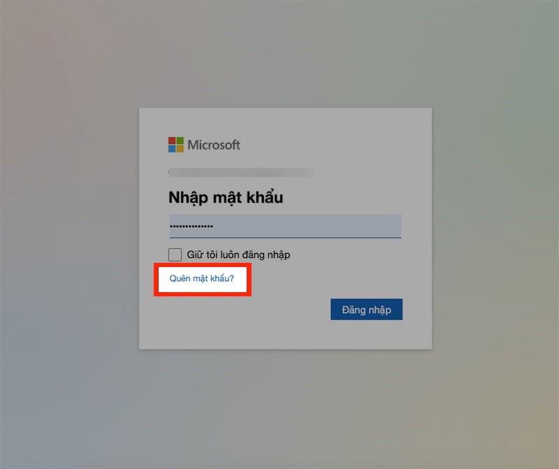 cách tạo mật khẩu microsoft