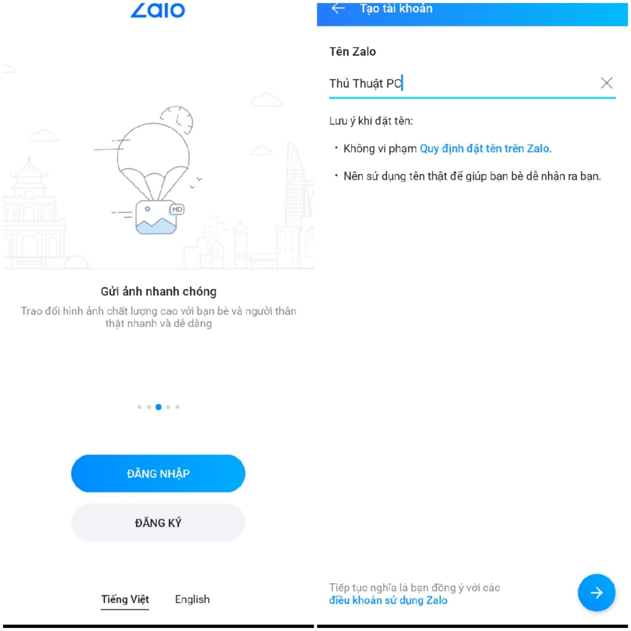 cách tạo zalo ảo