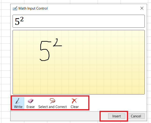 cách tính mũ trong excel