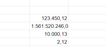 định dạng ngày tháng trong google sheet