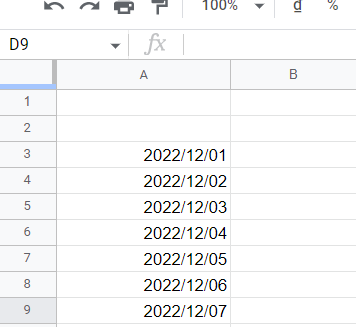 định dạng ngày tháng trong google sheet