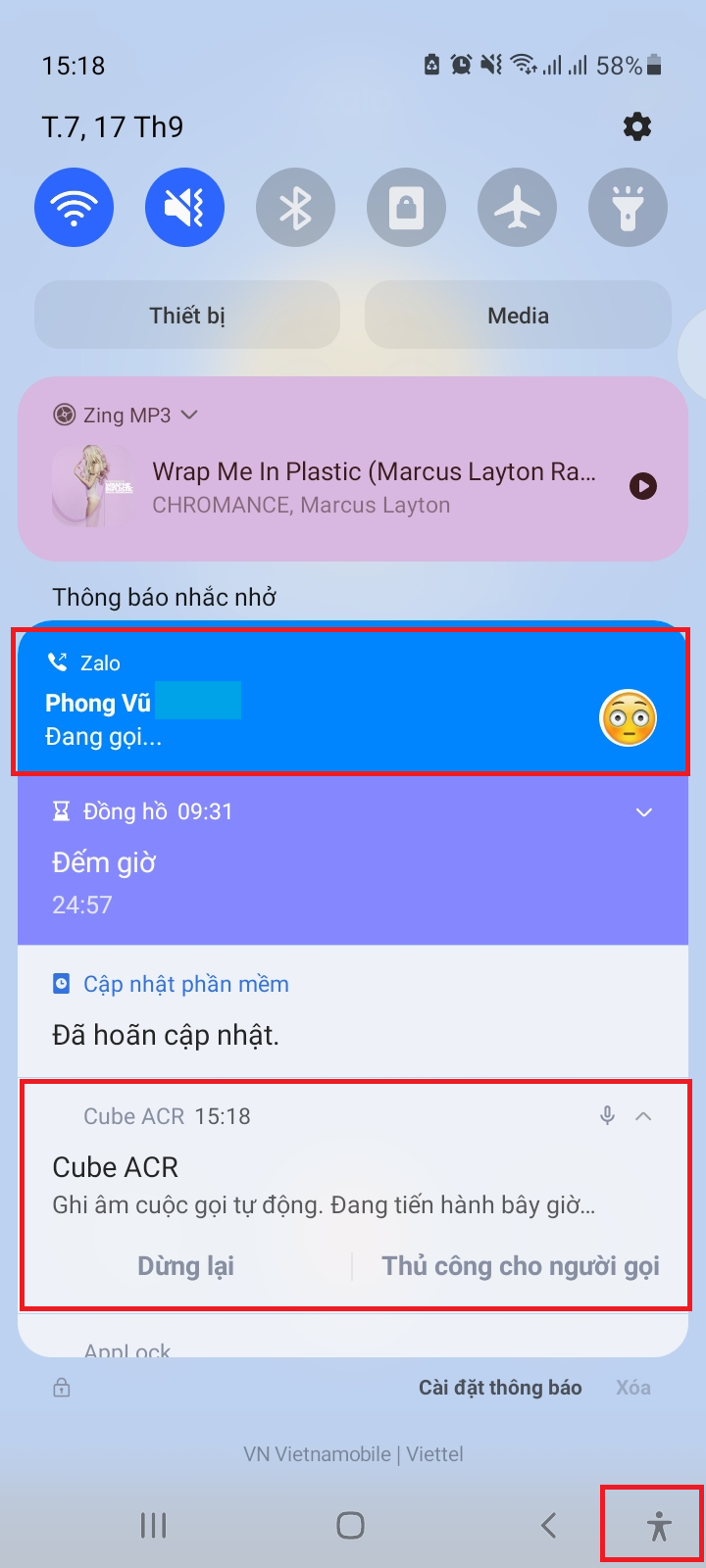 ghi âm cuộc gọi zalo