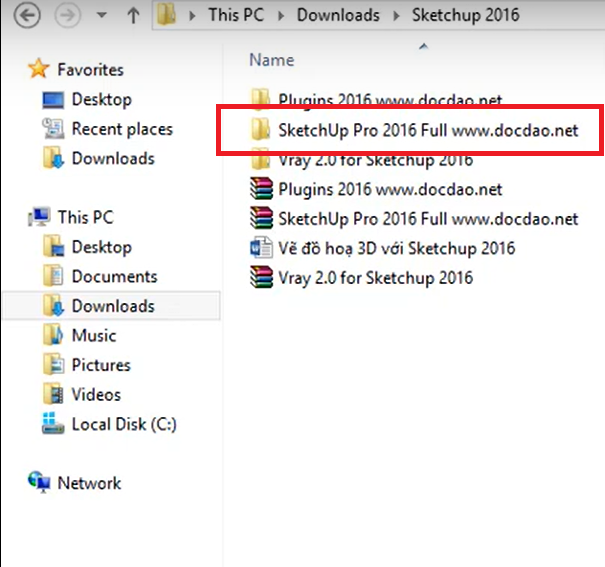 hướng dẫn cài đặt sketchup 2016