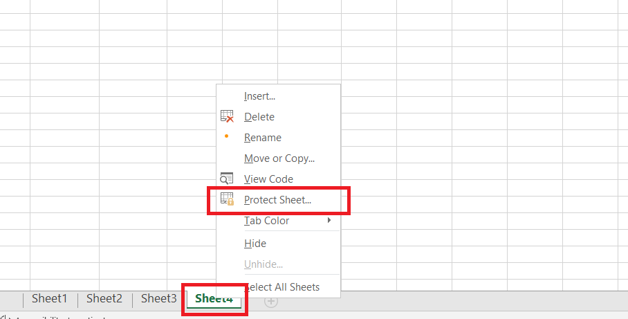 không cho chỉnh sửa trong Excel