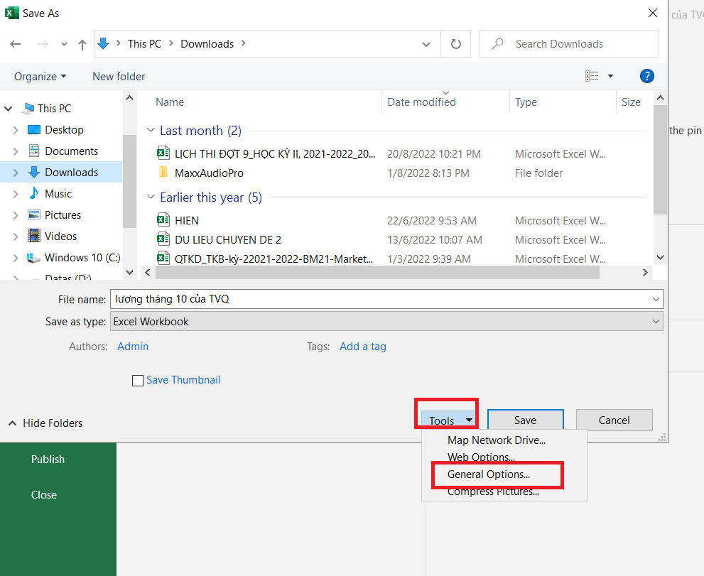 không cho chỉnh sửa trong excel