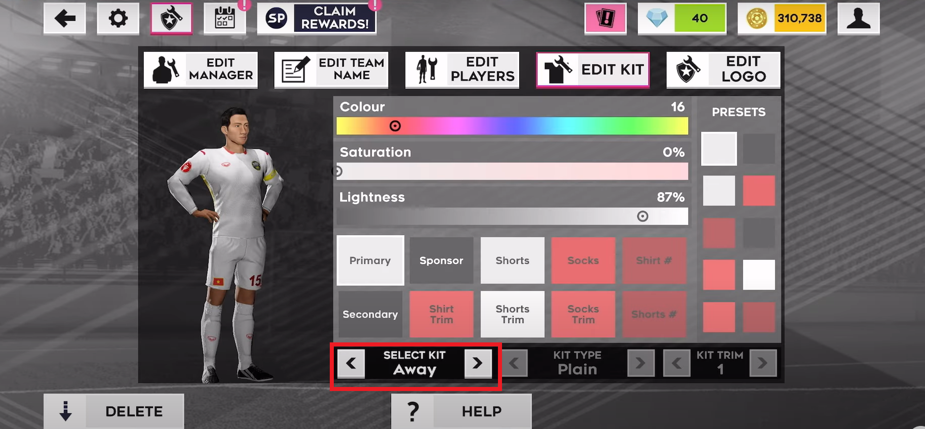 kit việt nam dream league soccer