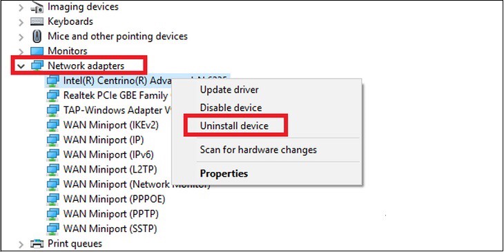lỗi laptop lenovo không bật được wifi
