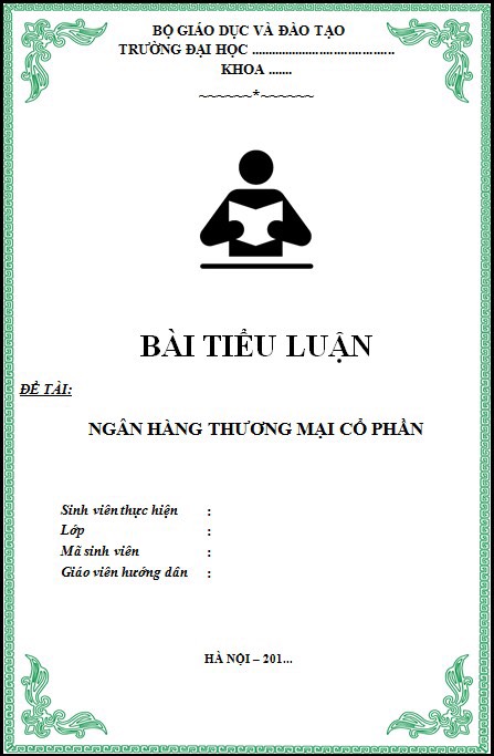 mẫu bài tiểu luận đẹp