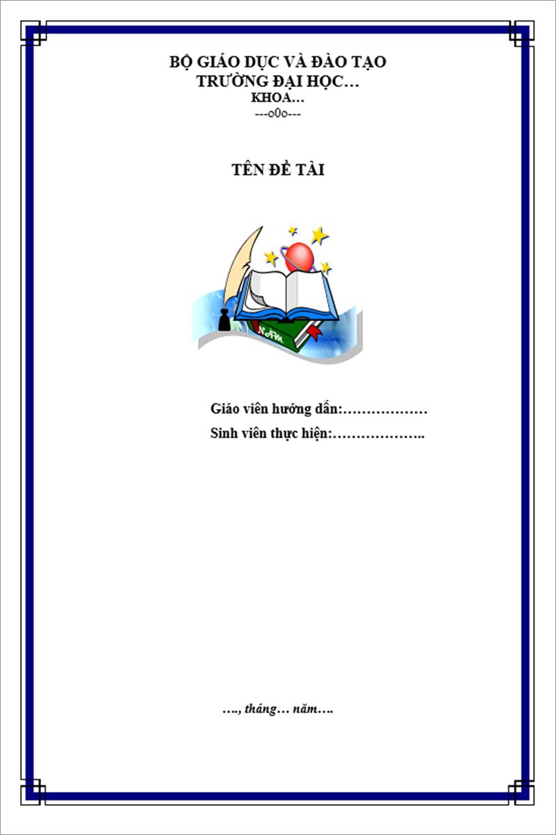 mẫu bài tiểu luận đẹp