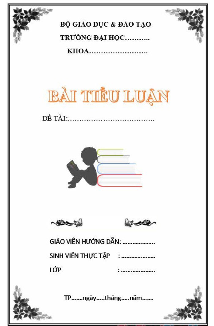 mẫu bài tiểu luận đẹp