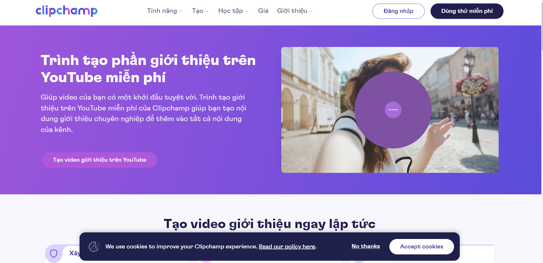 tạo video intro online miễn phí