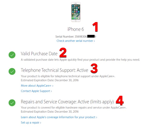 xem ngày kích hoạt iphone