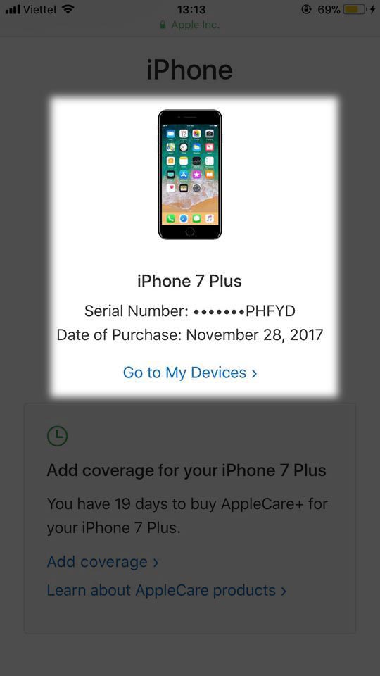 xem ngày kích hoạt iphone