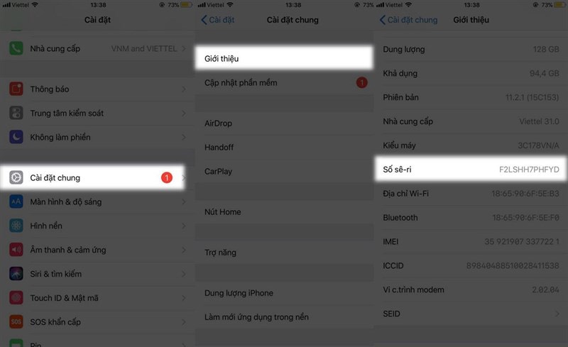 xem ngày kích hoạt iphone