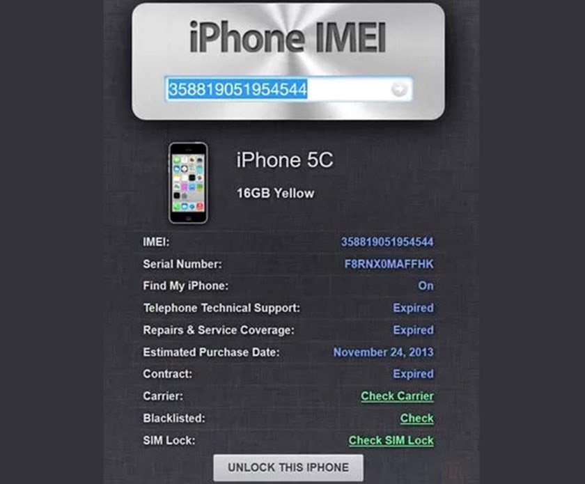 xem ngày kích hoạt iphone