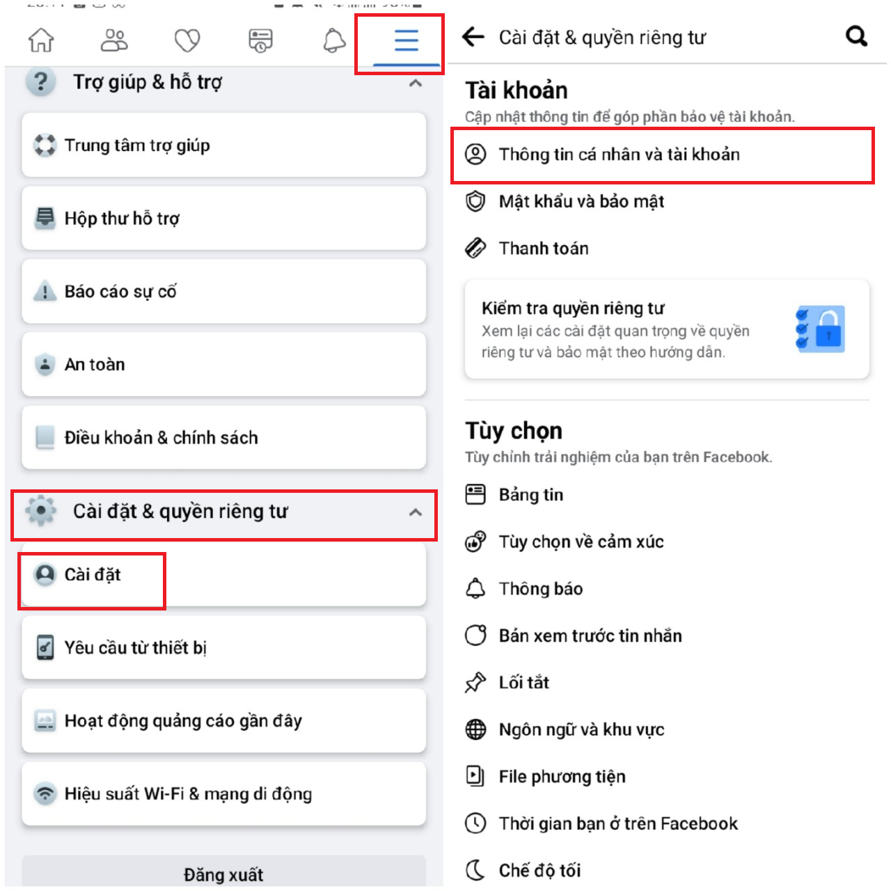 cách deactive facebook