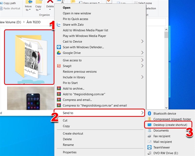 cách tạo shortcut