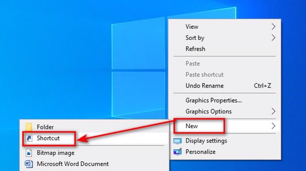 cách tạo shortcut