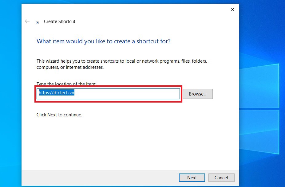 cách tạo shortcut