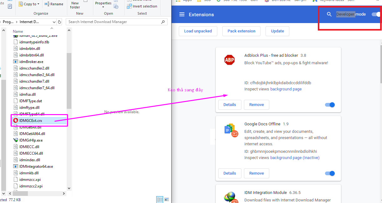 cách thêm idm vào chrome